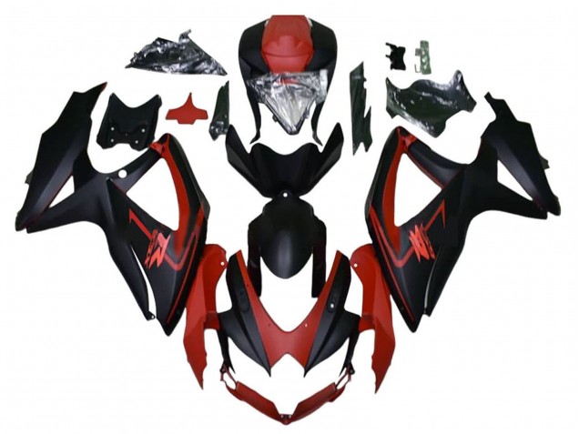 2008-2010 Suzuki GSXR 600 / GSXR 750 Motorcycle Fairings - Maroon Red Matte Black Canada Suppliers