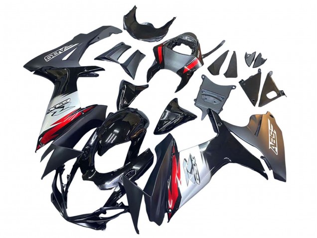 2011-2024 Suzuki GSXR 600 / GSXR 750 Motorcycle Fairings - Glossy Black Forged Carbon Fiber Silver Red Canada Suppliers