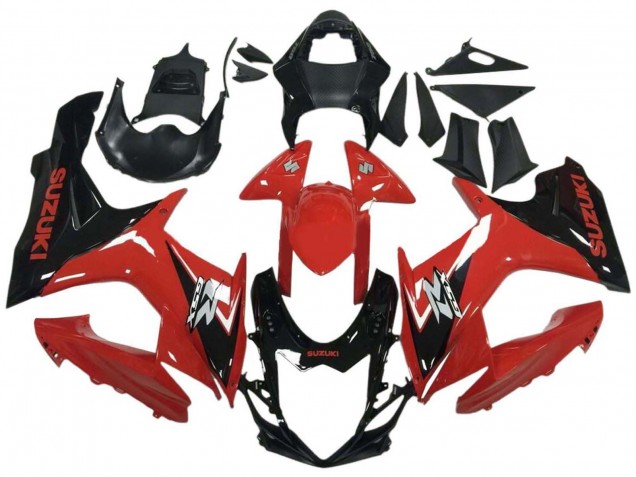 2011-2024 Suzuki GSXR 600 / GSXR 750 Motorcycle Fairing - Red Glossy Black Canada Suppliers