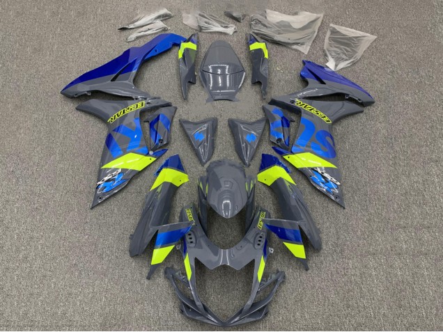 2011-2024 Suzuki GSXR 600 / GSXR 750 Motorcycle Fairings - Dark Nardo Grey Blue Fluorescent Yellow Canada Suppliers