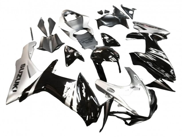 2011-2024 Suzuki GSXR 600 / GSXR 750 Motorcycle Fairing - Glossy Black Silver Canada Suppliers