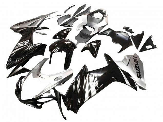 2011-2024 Suzuki GSXR 600 / GSXR 750 Motorcycle Fairing - Glossy Black Silver Canada Suppliers