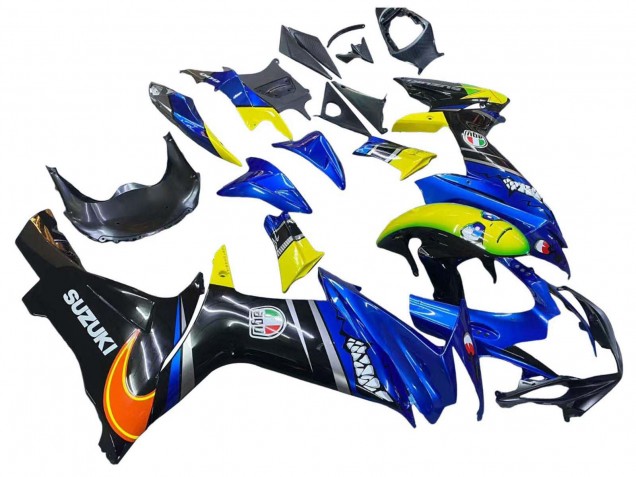 2011-2024 Suzuki GSXR 600 / GSXR 750 Motorcycle Fairings - Blue Yellow Canada Suppliers