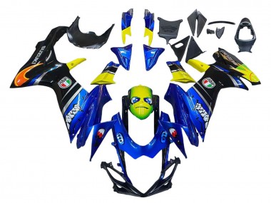 2011-2024 Suzuki GSXR 600 / GSXR 750 Motorcycle Fairings - Blue Yellow Canada Suppliers