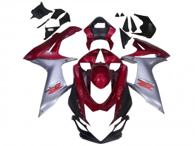 2011-2024 Suzuki GSXR 600 / GSXR 750 Motorcycle Fairings - Red Silver Canada Suppliers