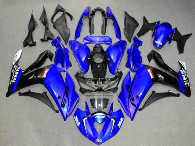 2015-2018 Yamaha YZF R3/R25 Motorcycle Fairings - Blue Glossy Black Canada Suppliers