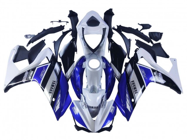 2015-2018 Yamaha YZF R3/R25 Motorcycle Fairings - White Blue Black Yamalube Canada Suppliers