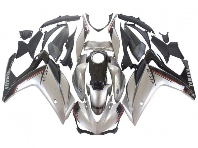 2015-2018 Yamaha YZF R3/R25 Motorcycle Fairings - Silver Black Canada Suppliers