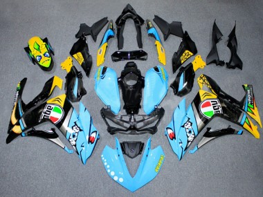 2015-2018 Yamaha YZF R3/R25 Motorcycle Fairings - Light Blue Yellow Silver Black Canada Suppliers