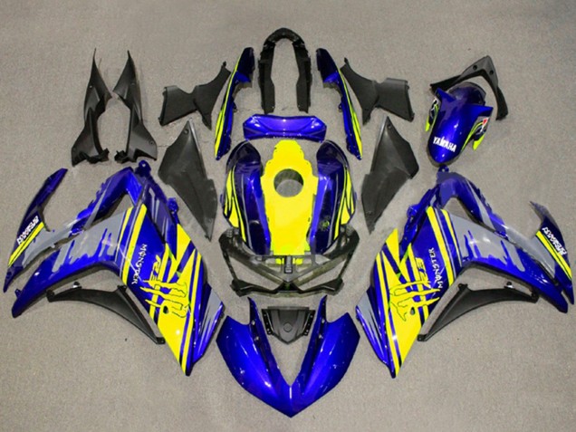 2015-2018 Yamaha YZF R3/R25 Motorcycle Fairing - Yellow Blue Black Monster Canada Suppliers