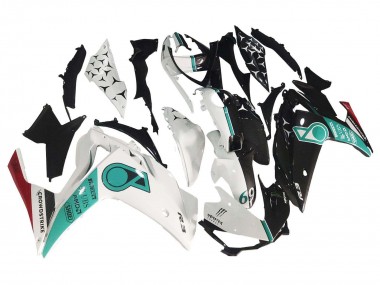 2015-2018 Yamaha YZF R3/R25 Motorcycle Fairings - White Green Glossy Black Canada Suppliers