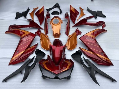 2015-2018 Yamaha YZF R3/R25 Motorcycle Fairings - Red Orange Canada Suppliers