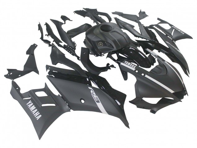 2019-2021 Yamaha YZF R3/R25 Motorcycle Fairings - Matte Black Silver Canada Suppliers