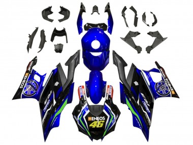 2019-2021 Yamaha YZF R3/R25 Motorcycle Fairings - Blue White Green Black ENEOS 46 Canada Suppliers