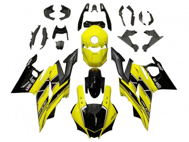 2019-2021 Yamaha YZF R3/R25 Motorcycle Fairings - Yellow Black Carbon Fiber Canada Suppliers
