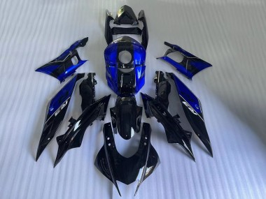2022-2024 Yamaha YZF R3/R25 Motorcycle Fairings - Blue Glossy Black Canada Suppliers