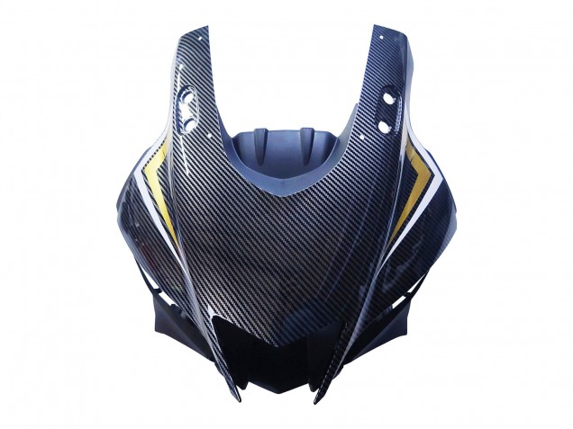 2022-2024 Yamaha YZF R3/R25 Motorcycle Fairings - Black Carbon Fiber Style Gold Red ABBOT Canada Suppliers
