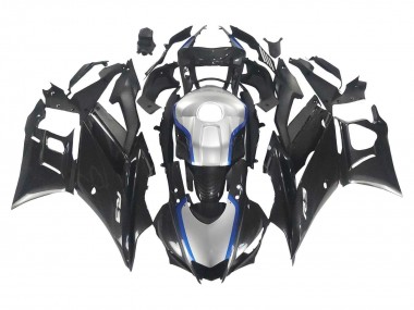 2022-2024 Yamaha YZF R3/R25 Motorcycle Fairings - Black Carbon Fiber Style Silver Blue Canada Suppliers