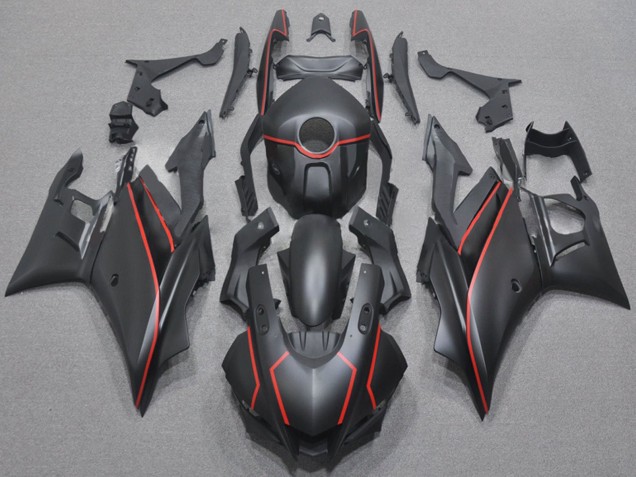 2022-2024 Yamaha YZF R3/R25 Motorcycle Fairings - Matte Black Red Canada Suppliers