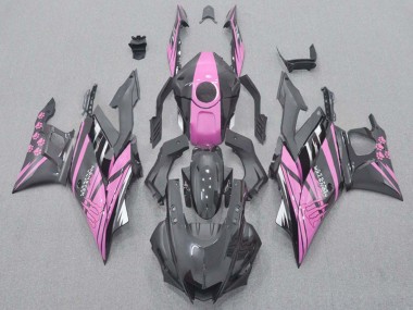 2022-2024 Yamaha YZF R3/R25 Motorcycle Fairings - Pink Black Monster Canada Suppliers
