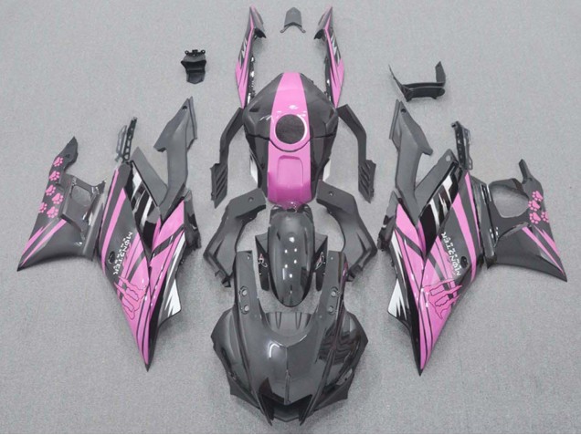 2022-2024 Yamaha YZF R3/R25 Motorcycle Fairings - Pink Black Monster Canada Suppliers