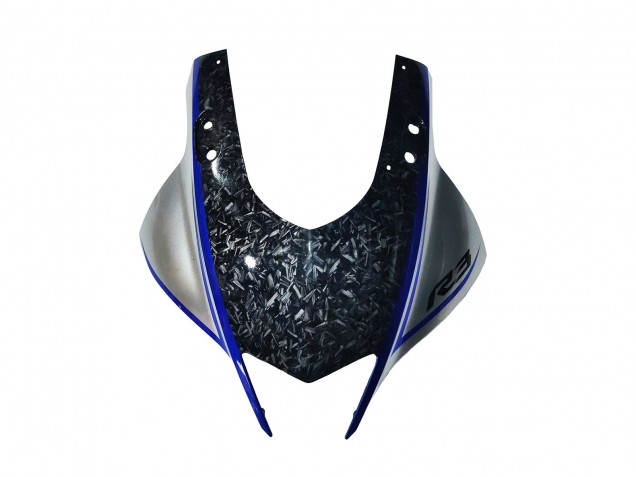 2022-2024 Yamaha YZF R3/R25 Motorcycle Fairings - Marble Black Silver Blue Forged Carbon Fiber Style Canada Suppliers