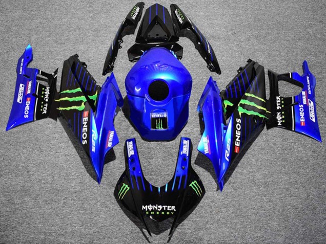2022-2024 Yamaha YZF R3/R25 Motorcycle Fairings - Blue Green Black Monster ENEOS Yamalube Canada Suppliers