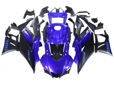 2022-2024 Yamaha YZF R3/R25 Motorcycle Fairing - Blue Matte Black Canada Suppliers