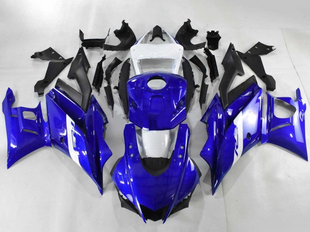 2022-2024 Yamaha YZF R3/R25 Motorcycle Fairings - Blue White Matte Black Canada Suppliers