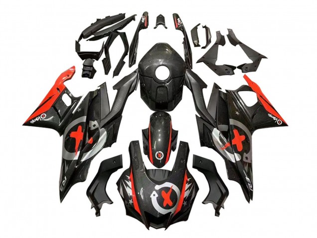 2022-2024 Yamaha YZF R3/R25 Motorcycle Fairings - Black Carbon Fiber Style Red Silver Canada Suppliers