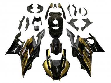 2022-2024 Yamaha YZF R3/R25 Motorcycle Fairings - Gold Glossy Black Semakin Didepan Canada Suppliers
