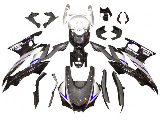 2022-2024 Yamaha YZF R3/R25 Motorcycle Fairing Kits - Silver Blue Black Carbon Fiber Style Canada Suppliers