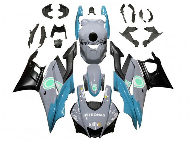 2022-2024 Yamaha YZF R3/R25 Motorcycle Fairings - Nardo Grey Blue Green Black Petronas Canada Suppliers