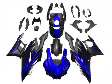 2022-2024 Yamaha YZF R3/R25 Motorcycle Fairings - Blue Matte Black Canada Suppliers
