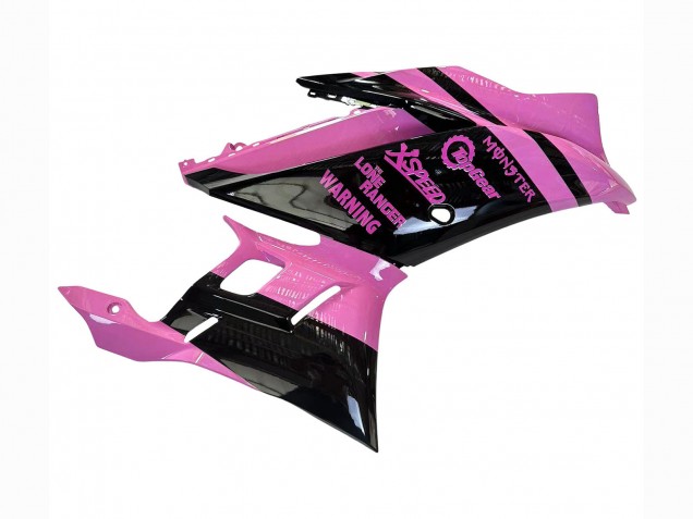 2022-2024 Yamaha YZF R3/R25 Motorcycle Fairings - Pink Glossy Black Monster Canada Suppliers