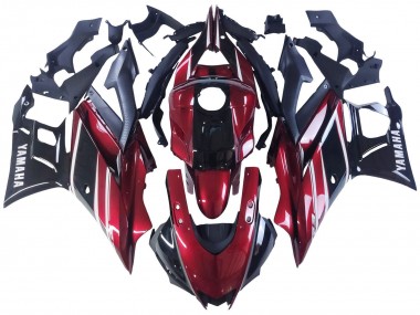 2022-2024 Yamaha YZF R3/R25 Motorcycle Fairing - Red White Glossy Black Canada Suppliers