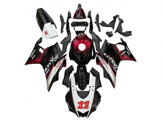 2022-2024 Yamaha YZF R3/R25 Motorcycle Fairings - Red Silver Black 11 Canada Suppliers