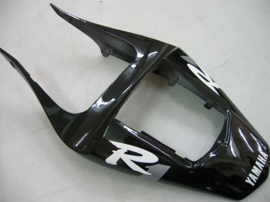 2000-2001 Yamaha YZF 1000 R1 Motorcycle Fairings - Glossy Black White Decal Canada Suppliers