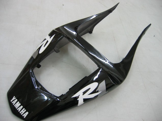 2000-2001 Yamaha YZF 1000 R1 Motorcycle Fairings - Glossy Black White Decal Canada Suppliers