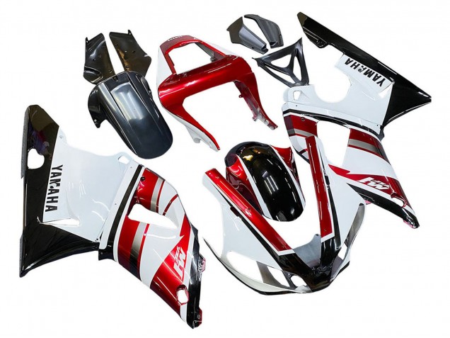 2000-2001 Yamaha YZF 1000 R1 Motorcycle Fairing - Red White Glossy Black Canada Suppliers