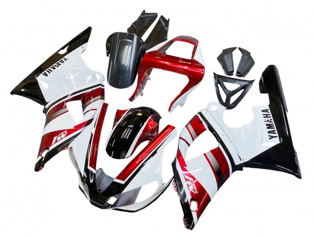 2000-2001 Yamaha YZF 1000 R1 Motorcycle Fairing - Red White Glossy Black Canada Suppliers