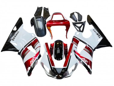2000-2001 Yamaha YZF 1000 R1 Motorcycle Fairing - Red White Glossy Black Canada Suppliers