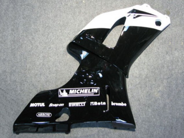 2000-2001 Yamaha YZF 1000 R1 Motorcycle Fairings - Glossy Black White Michelin Canada Suppliers