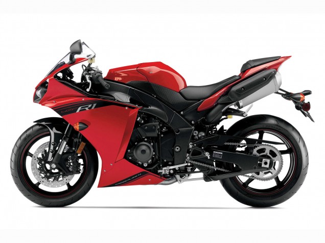2012-2014 Yamaha YZF 1000 R1 Motorcycle Fairing - Red Glossy Black Canada Suppliers