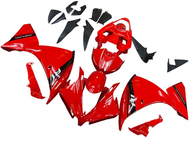 2012-2014 Yamaha YZF 1000 R1 Motorcycle Fairing - Red Glossy Black Canada Suppliers