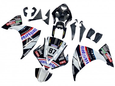 2012-2014 Yamaha YZF 1000 R1 Motorcycle Fairings - Glossy Black White Red Fimer Yamalube Sterilgarda 87 Canada Suppliers