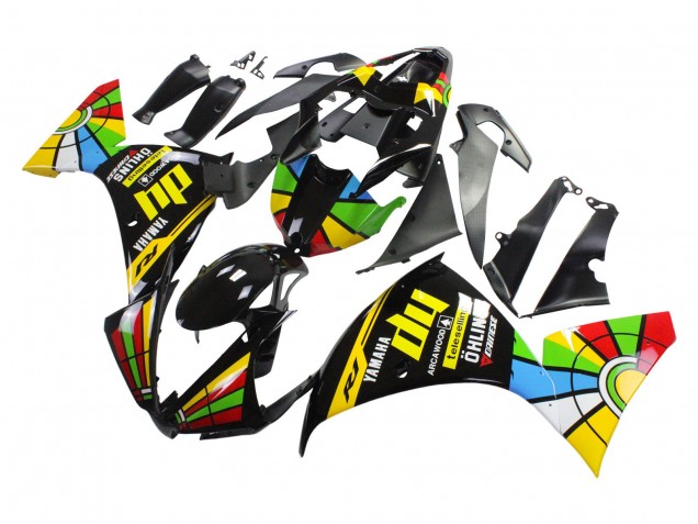 2012-2014 Yamaha YZF 1000 R1 Motorcycle Fairings - Glossy Black Yellow Green Blue Red Color Wheel Canada Suppliers