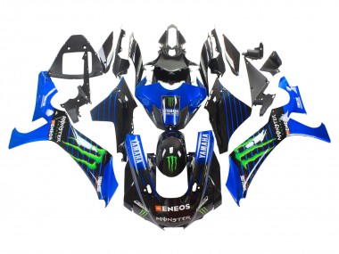 2020-2025 Yamaha YZF 1000 R1 Motorcycle Fairings - Blue Black Green Black ENEOS Monster Canada Suppliers