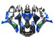 2020-2025 Yamaha YZF 1000 R1 Motorcycle Fairings - Blue Black Green Black ENEOS Monster Canada Suppliers