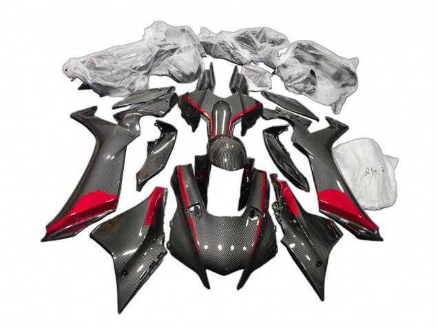 2020-2025 Yamaha YZF 1000 R1 Motorcycle Fairings - Black Carbon Fiber Red Canada Suppliers